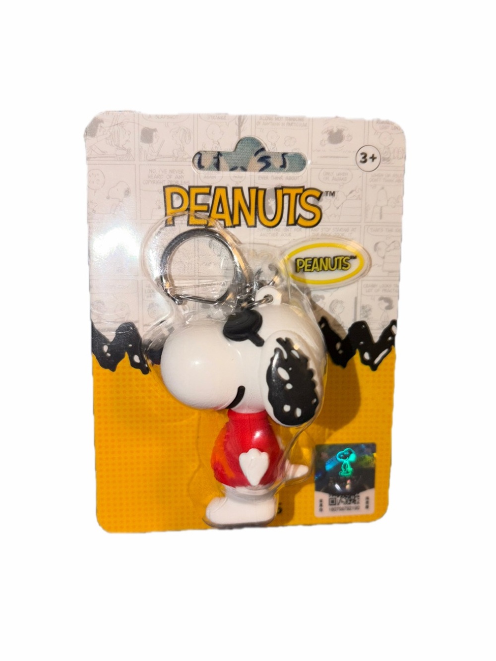 Peanuts Snoopy Keychain - White, Black & Red